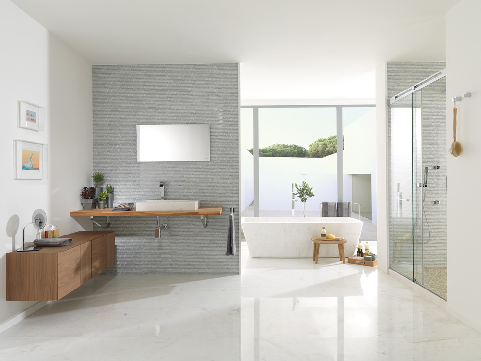 Blinds for Sliding Doors Bathroom Contemporary with Bathroom Accent Wall Bathtubs
