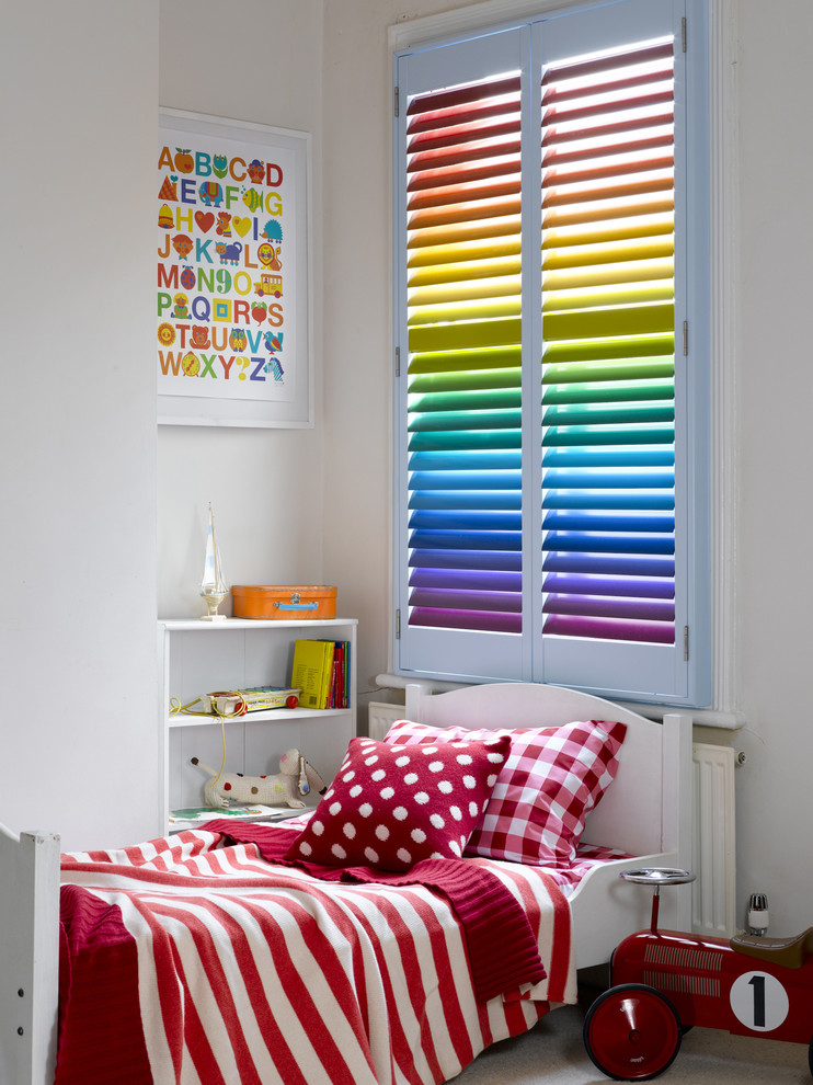 Blinds vs Shutters Kids Contemporary with Deck Exterior Shutters High