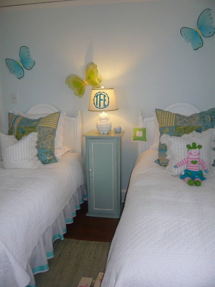 Blue Butterfly Granite Kids Traditional with Accent Colors Bed Pillows