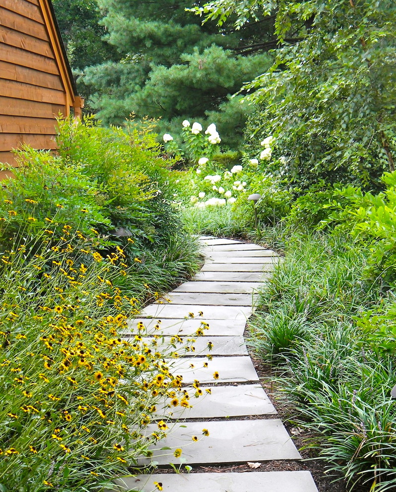 Blue Stone Pavers Landscape Modern with Bluestone Flagstone Flowers Garden