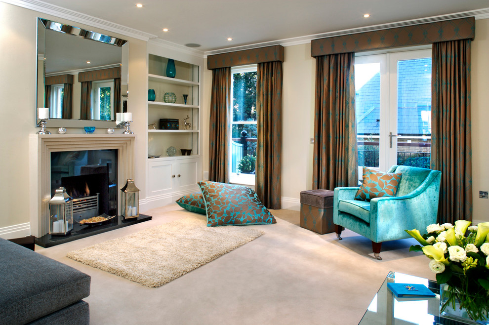 Blue Velvet Armchair Living Room Traditional with Blue Armchair Blue Velvet