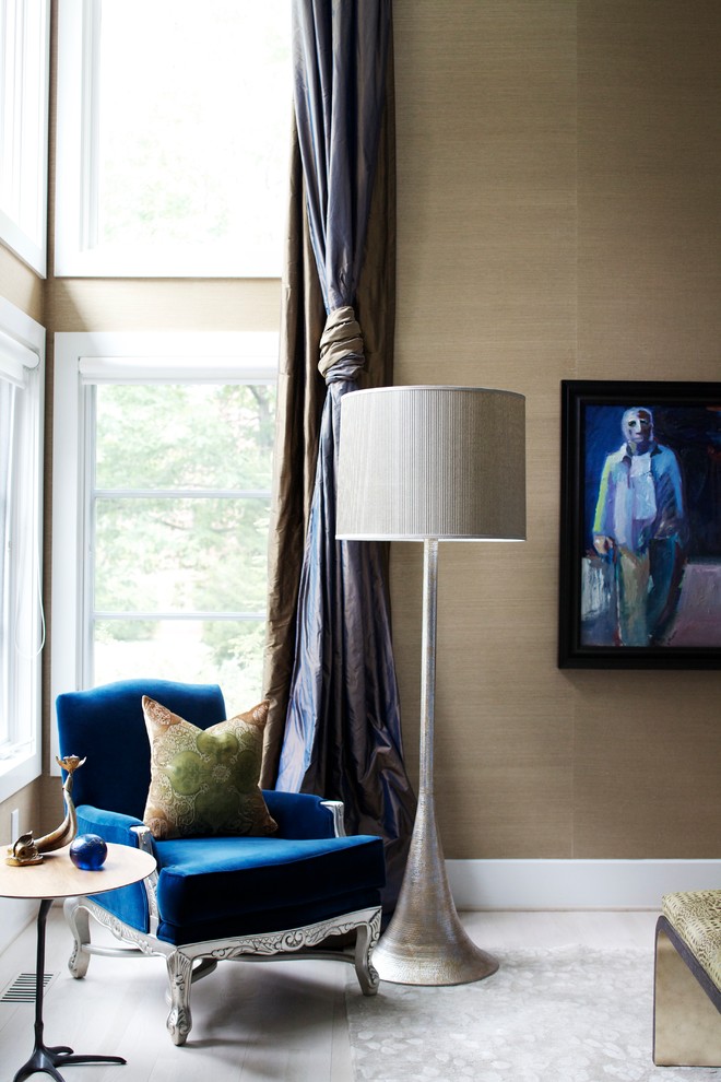 blue velvet chairs Bedroom Contemporary with blue velvet chair boutique