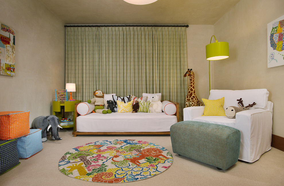 Bolster Pillows for Daybeds Kids Traditional with Arc Lamp Baseboards Colorful