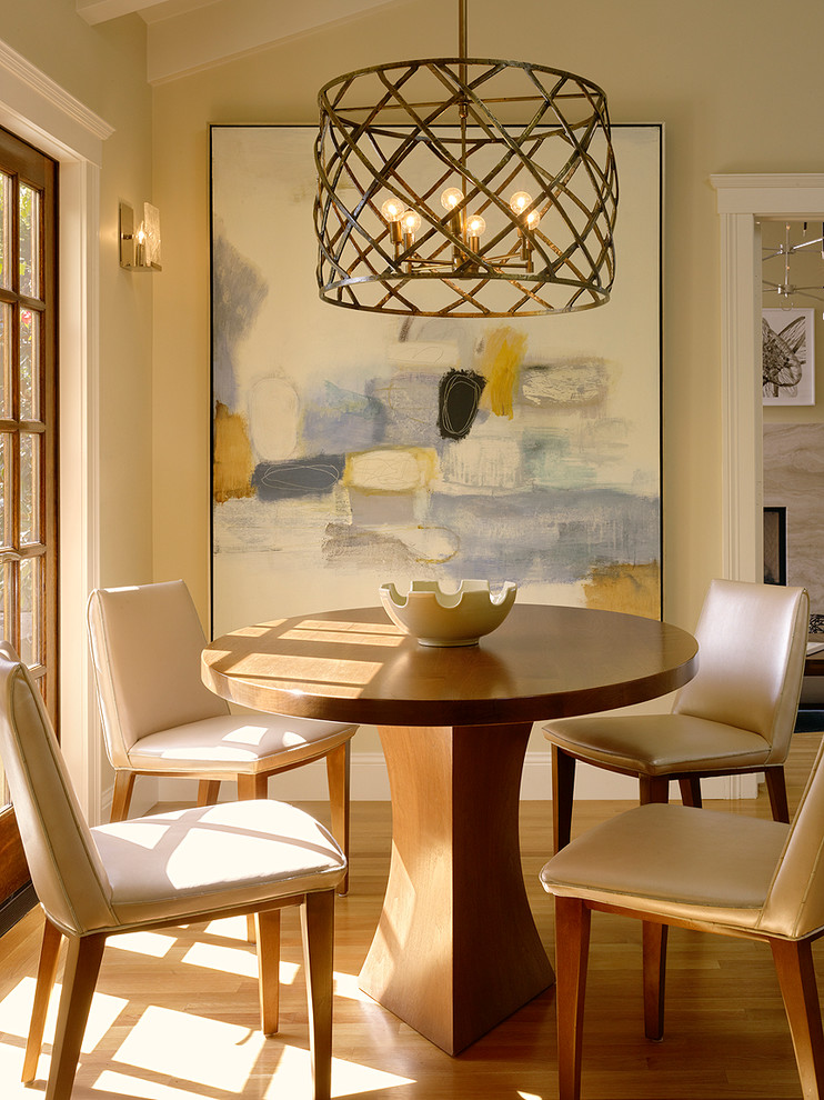 Bone China Dinnerware Dining Room Transitional with Abstract Art Art Breakfast