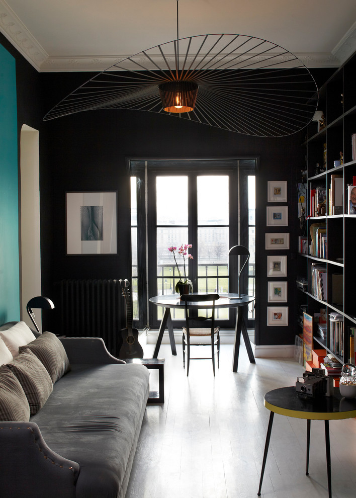 Bookcases with Glass Doors Living Room Contemporary with Appartement 250 M2 Appartement