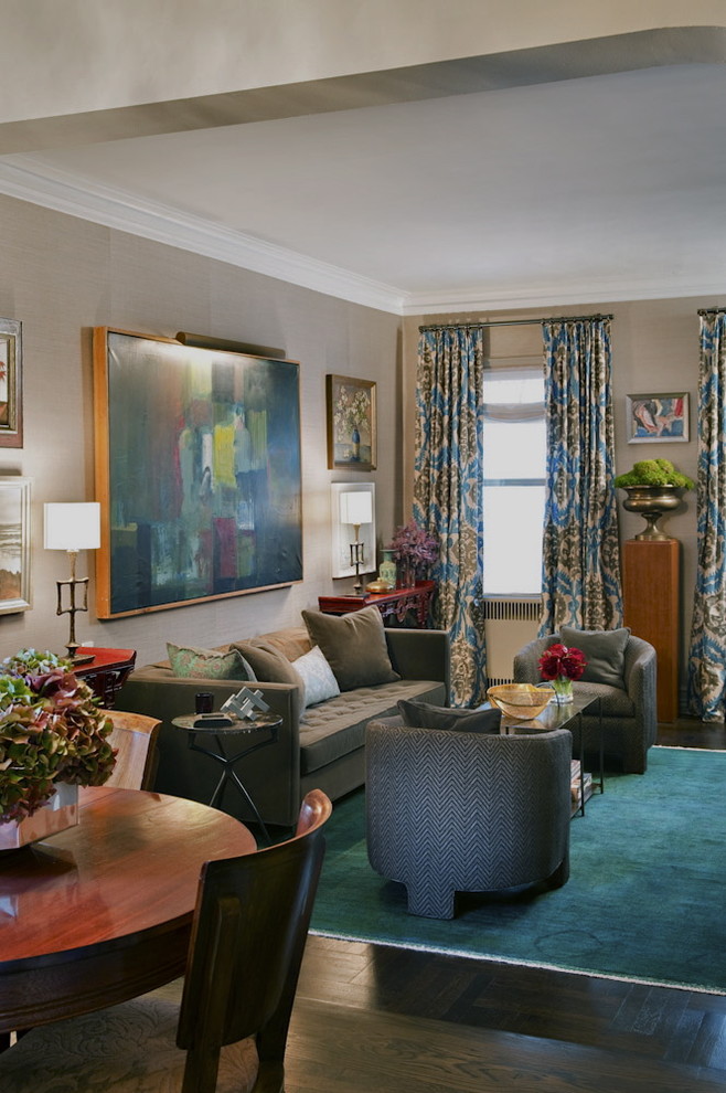 Brass Coffee Table Living Room Eclectic with Art Light Club Chairs