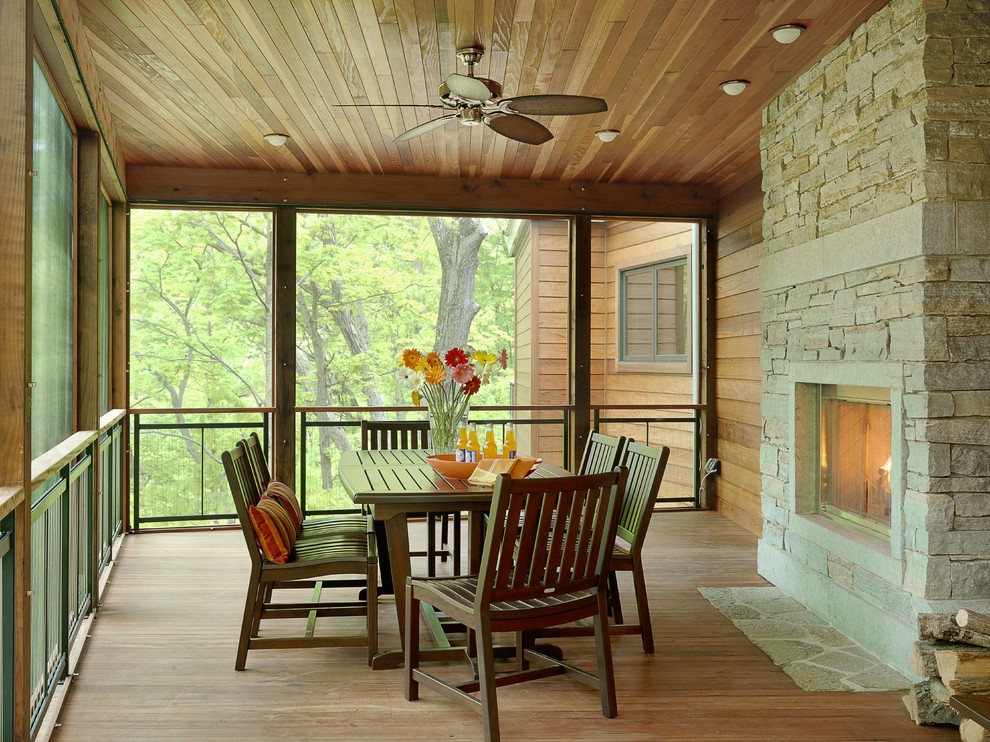 Brass Fireplace Screen Porch Contemporary with Ceiling Fan Ceiling Lighting