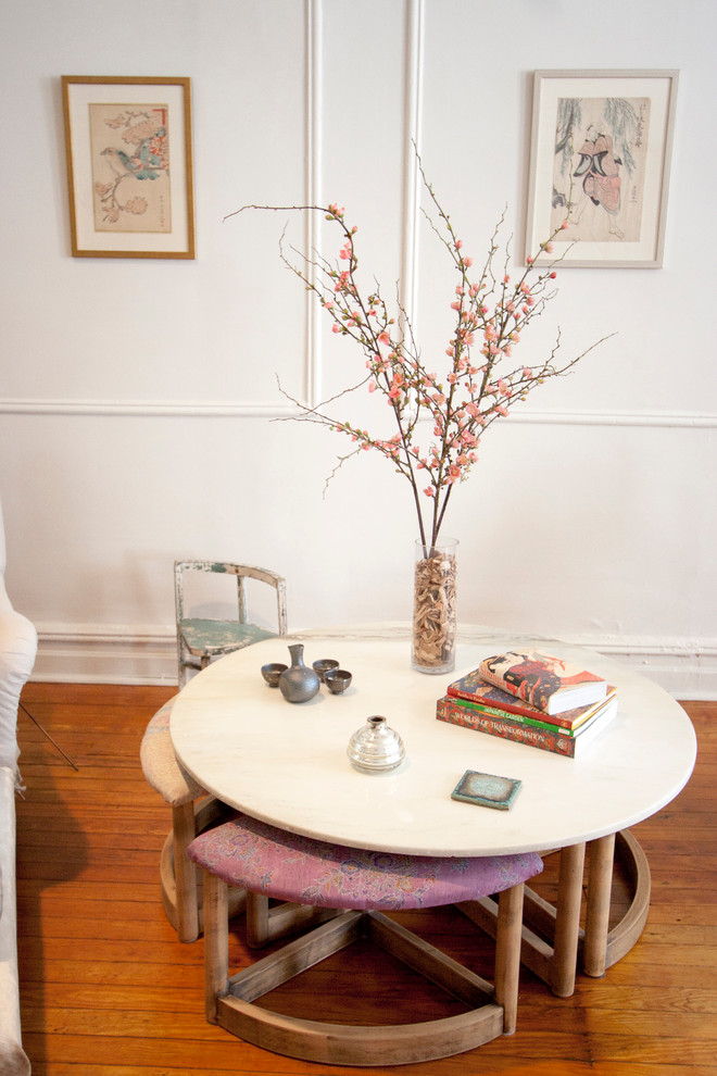 Breakfast Nook Table Ideas Living Room Eclectic with None 
