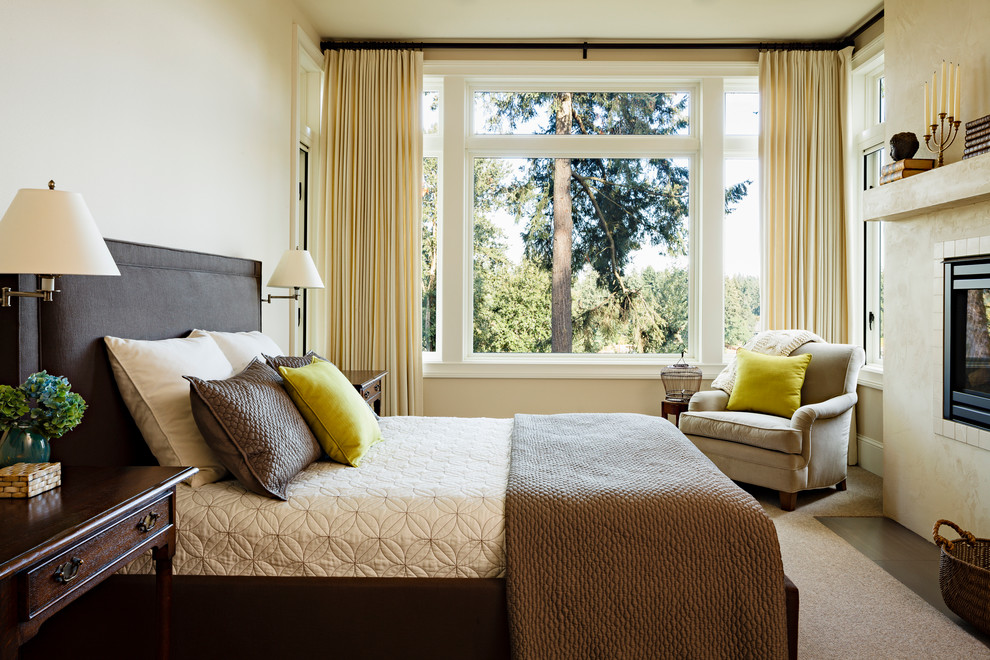 Brown and Cream Bedding Bedroom Traditional with Barrel Chandelier Barrel Vault