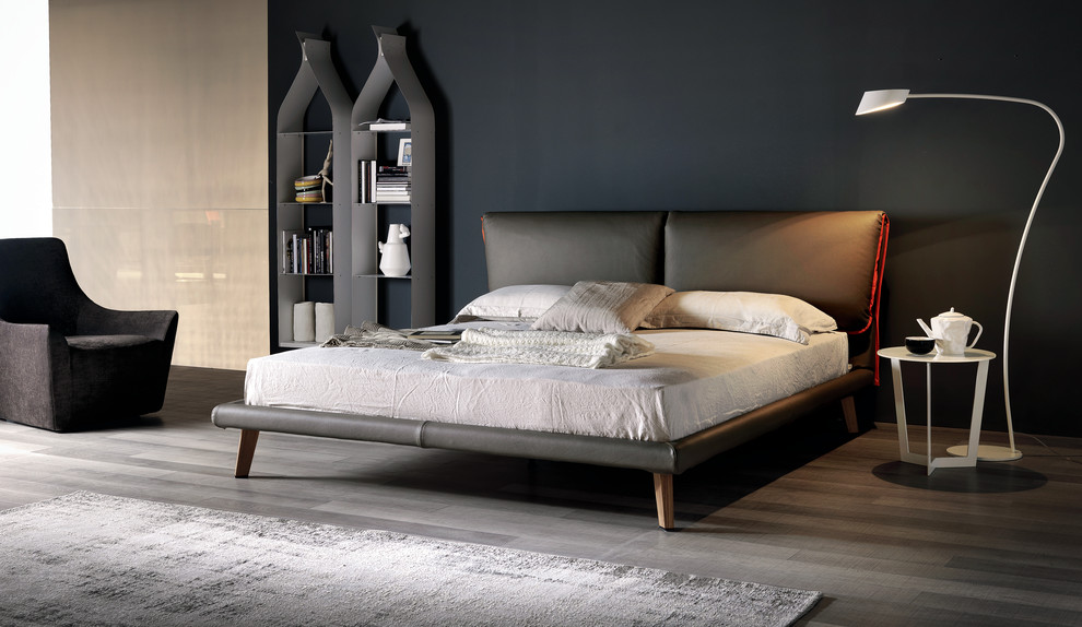 Brown Leather Bed Bedroom Contemporary with Adam Adam Bed Bed