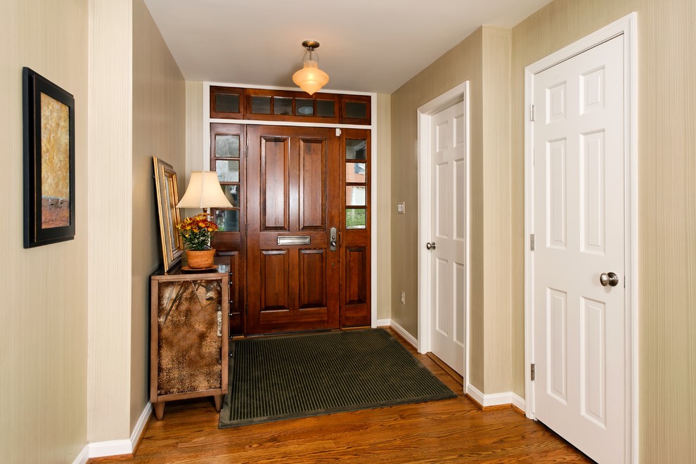 Brushed Nickel Door Knobs Entry Traditional with Area Rug Ceiling Lighting