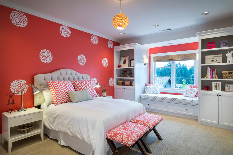 Built in Bedroom Cabinets Bedroom Contemporary with Bed Skirt Bedding Bench