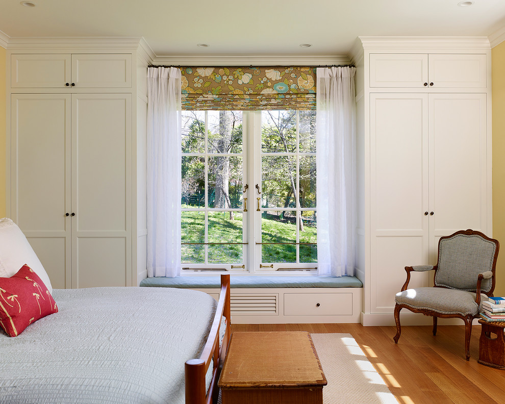 Built in Bedroom Cabinets Bedroom Farmhouse with Armchair Bedding Bedroom Bench