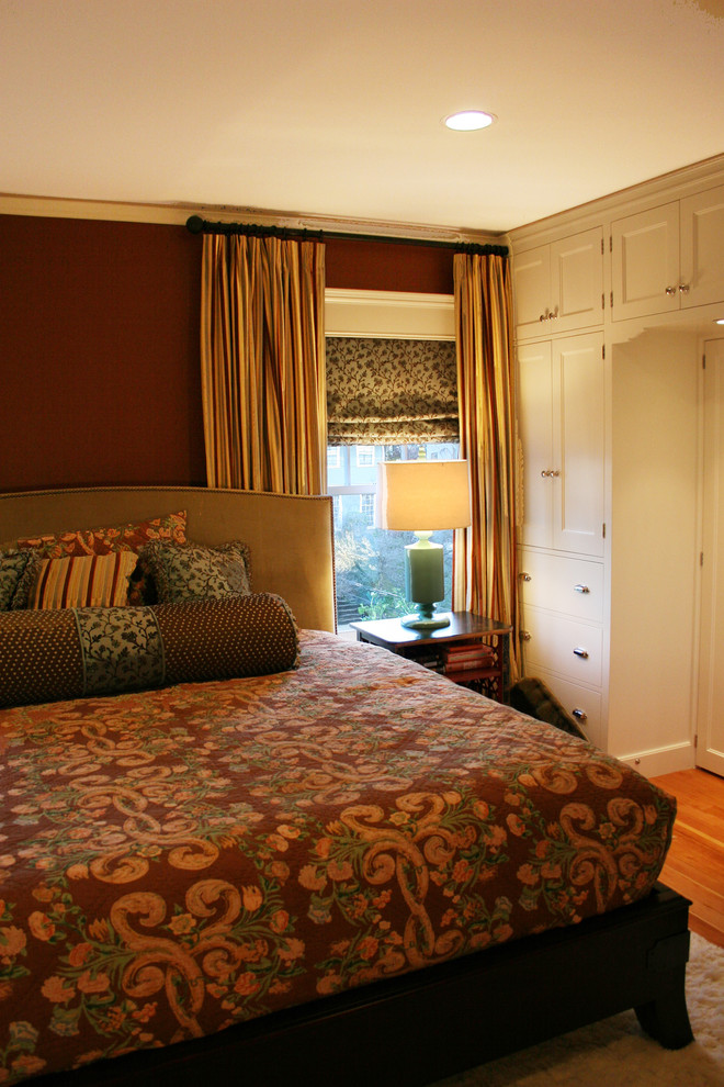 Built in Bedroom Cabinets Bedroom Traditional with Bedroom Brown Wall Built