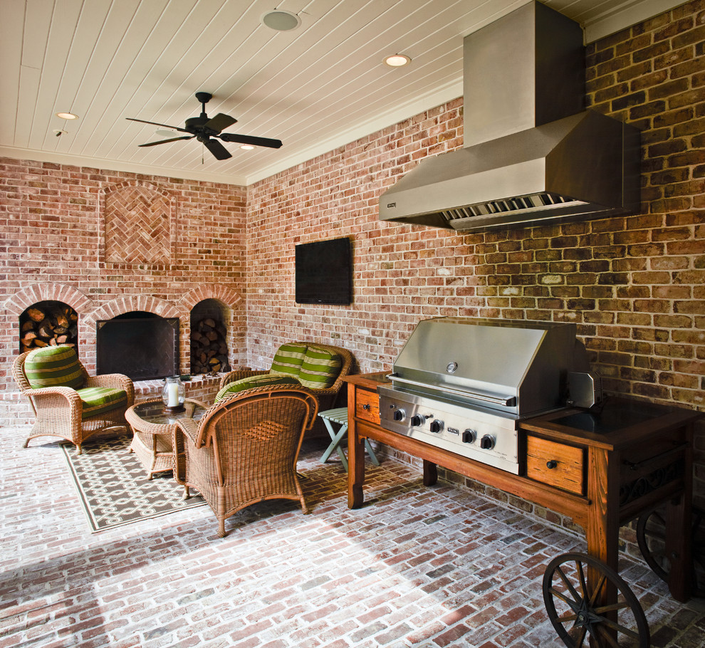Built in Charcoal Grill Patio Traditional with Barbecue Bbq Black Ceiling