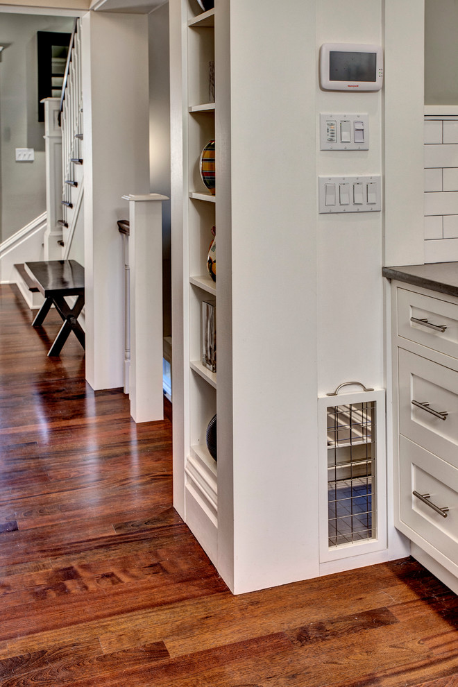 Built in Dog Crate Kitchen Craftsman with Control Pad Dog Crate