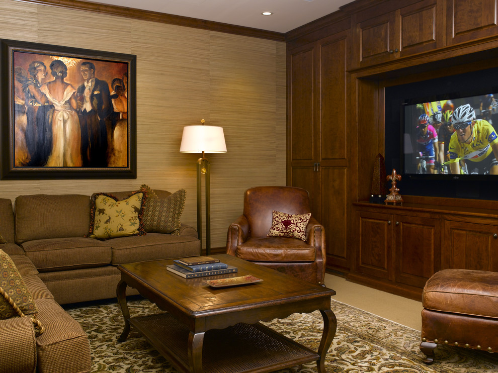 Built in Office Cabinets Home Theater Traditional with Armoire Art Artwork Built In