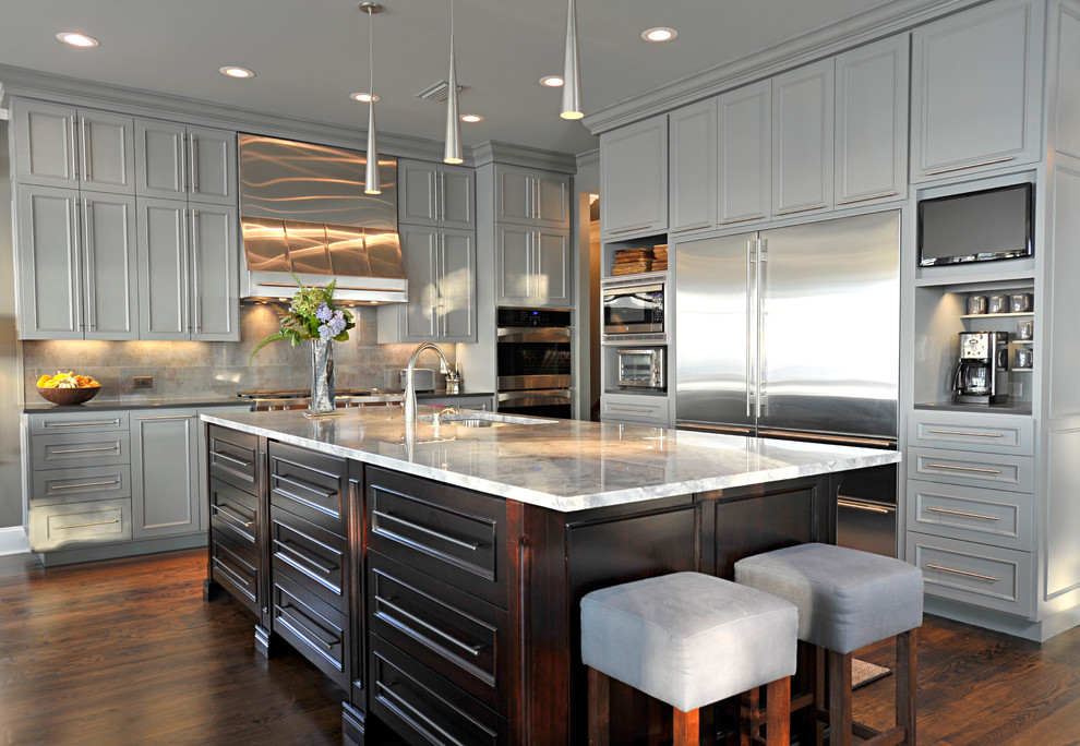 Built in Toaster Oven Kitchen Traditional with Coffee Bar Coffee Station1