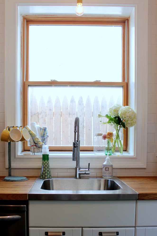Butcher Block Countertops Kitchen Traditional with None 