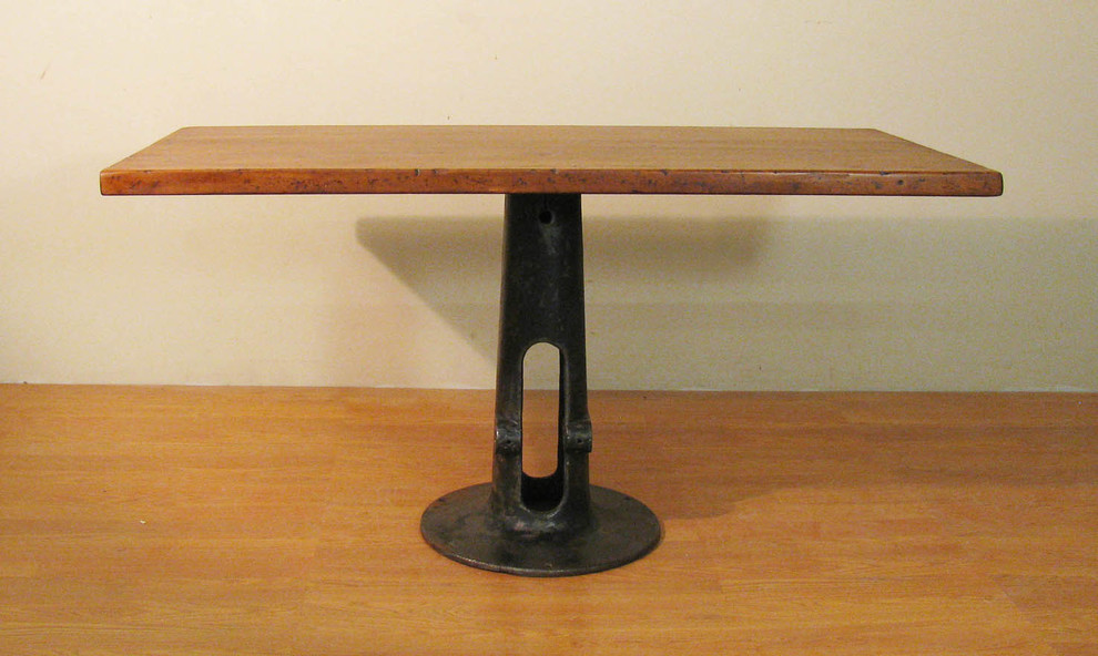 Butcher Block Dining Table Dining Room Industrial with None 