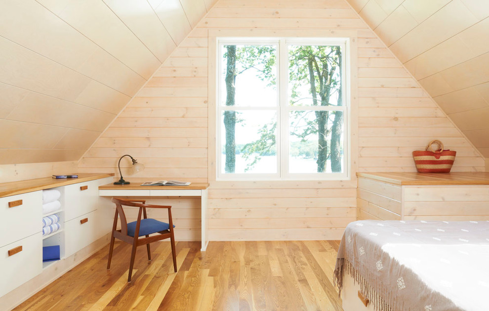 Cabin Bedroom Ideas Bedroom Rustic with Attic Built in Cabinets