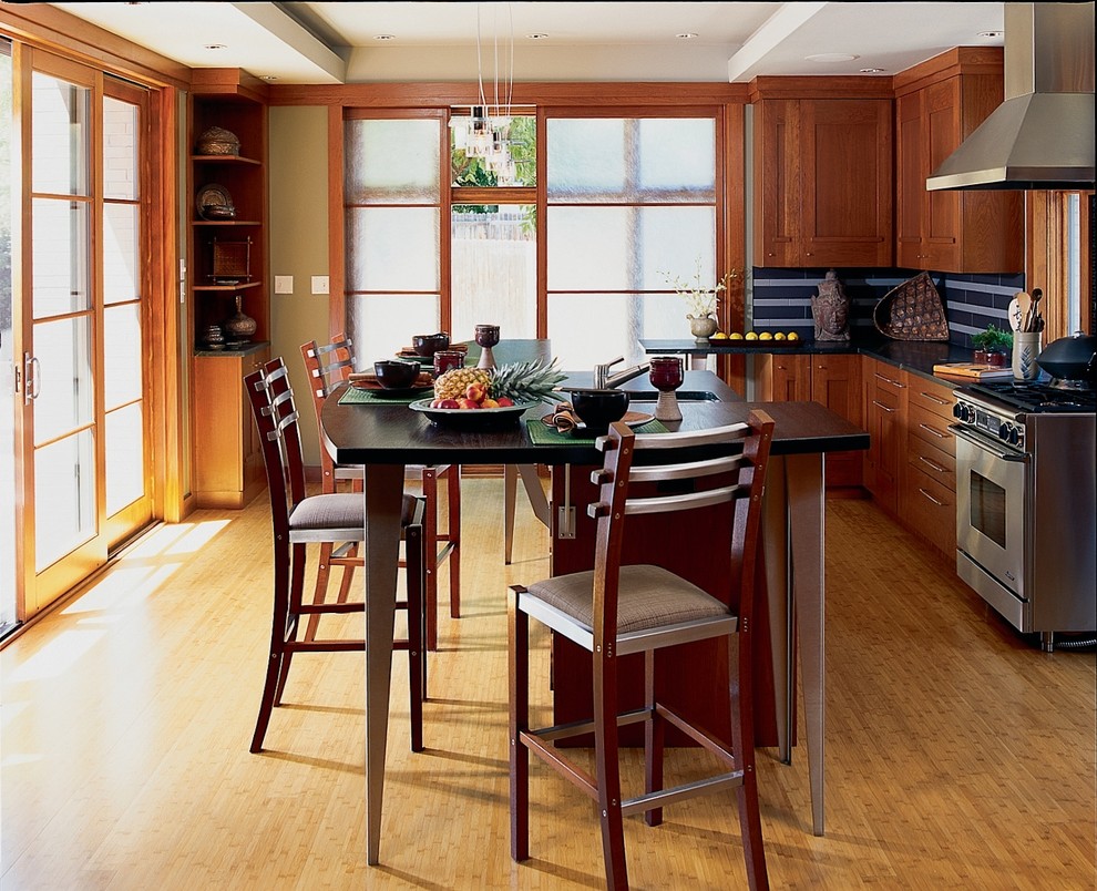 Cabin Kitchen Ideas Kitchen Traditional with Bar Black Counter Contemporary