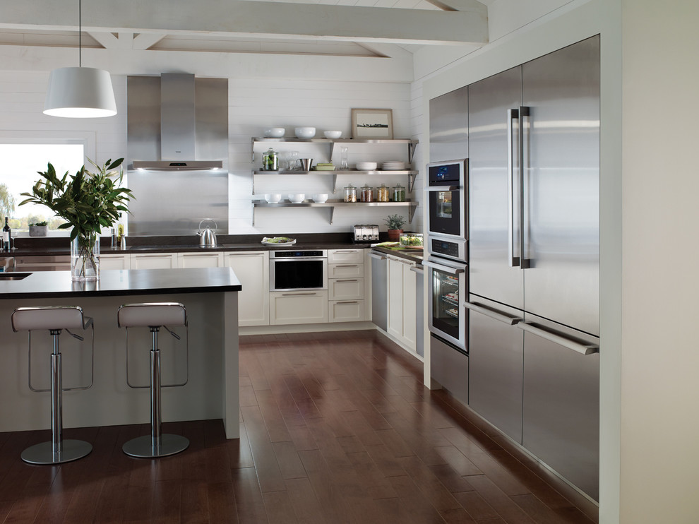 Cabinet Pulls Modern Kitchen Transitional with Appliances Thermador 