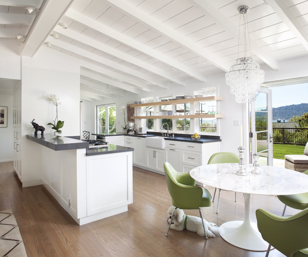 Cabinet Pulls Modern Kitchen Transitional with Apron Sink Ceiling Chandelier