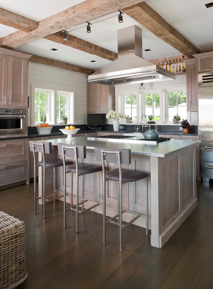 Cabinet Stain Colors Kitchen Beach with Bar Stools Beachy Beams