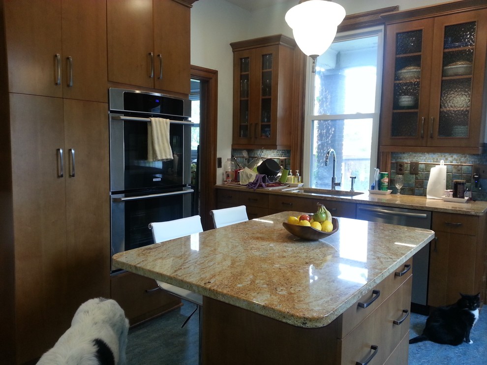 Cabinet Stain Colors Kitchen Traditional with Before and After Photos