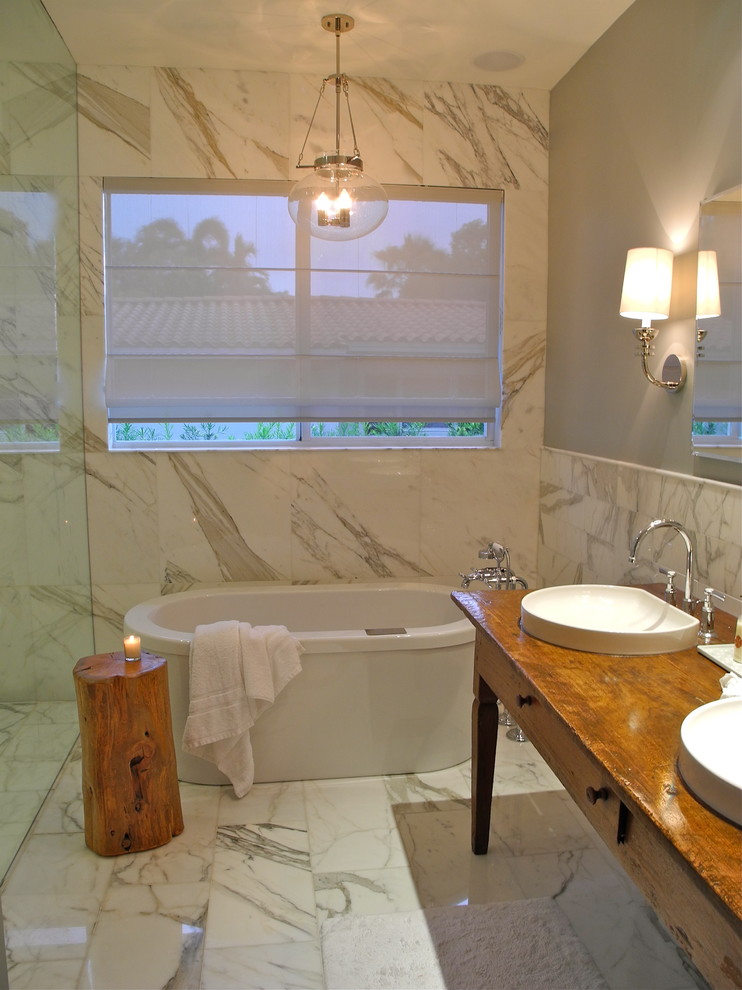 Calcutta Gold Marble Bathroom Contemporary with Bath Calcutta Gold Gray