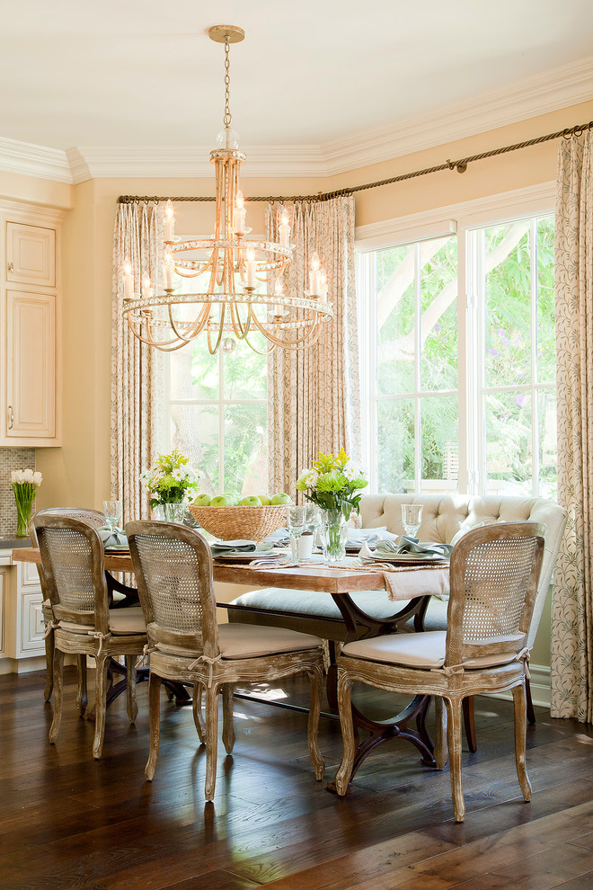 Candice Olson Bathrooms Dining Room Traditional with Bay Window Beige Banquette