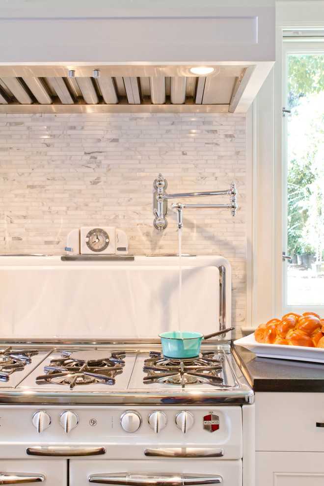Carrara Marble Backsplash Kitchen Traditional with Bali 702 Benjamin Moore