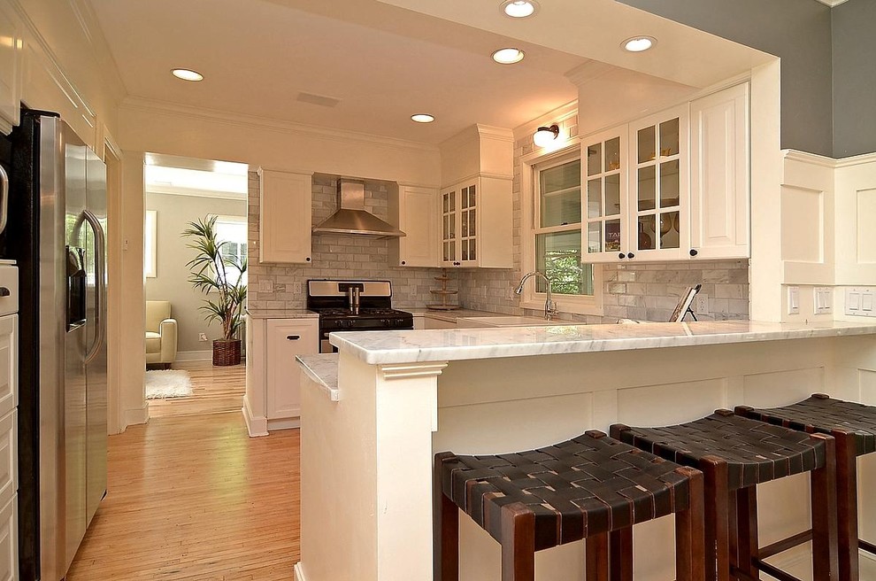Carrara Marble Kitchen Kitchen Traditional with Carrara Marble Carrara Marble