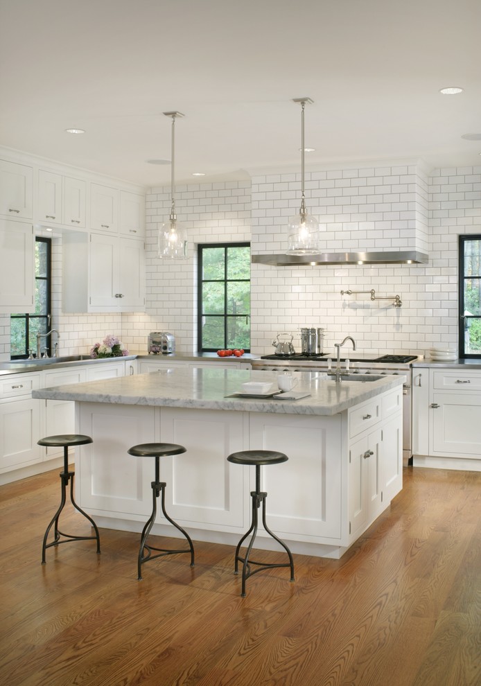 Carrera Marble Countertops Kitchen Contemporary with Canterbury Design Carrera Marble
