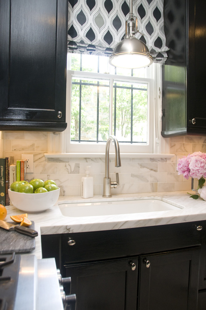 Cast Iron Sink Reviews Kitchen Transitional with Black Cabinets Calacatta Marble