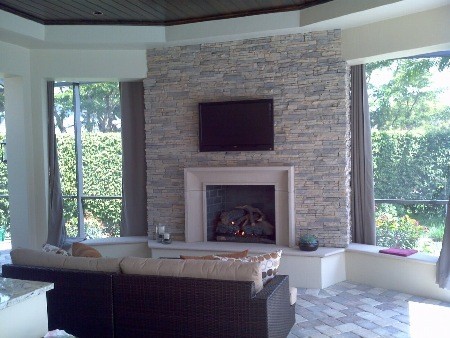 Cast Stone Fireplace Patio Contemporary with Cast Stone Eldorado Stone1