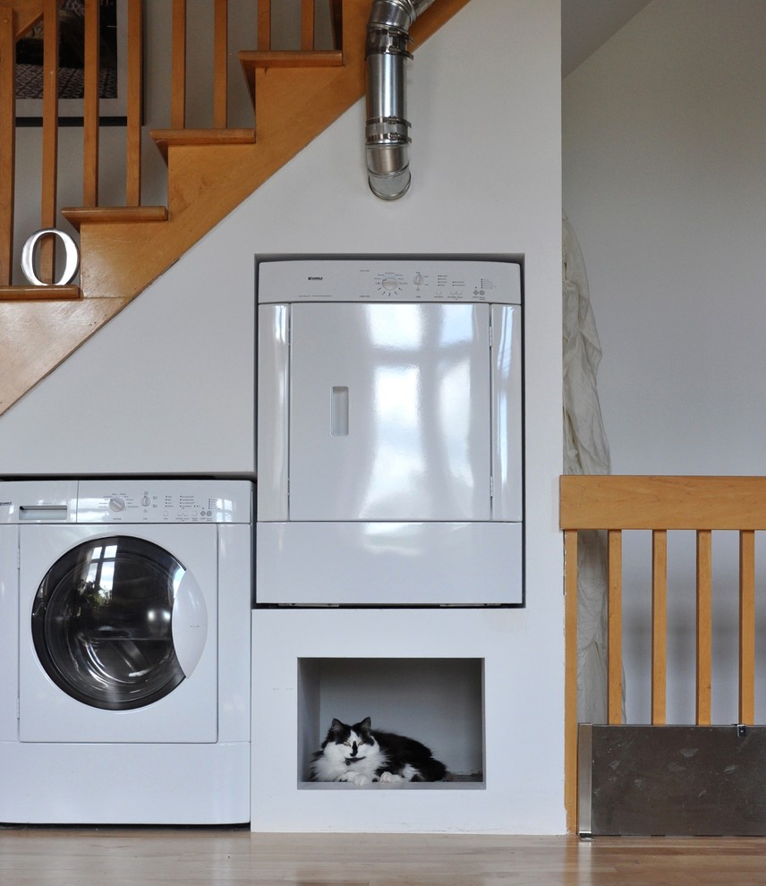Cat Proof Sofa Laundry Room Eclectic with Built in Cat Bed Built In