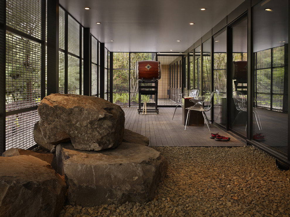 Cat Proof Sofa Porch Modern with Aluminum Bar Grating Basalt