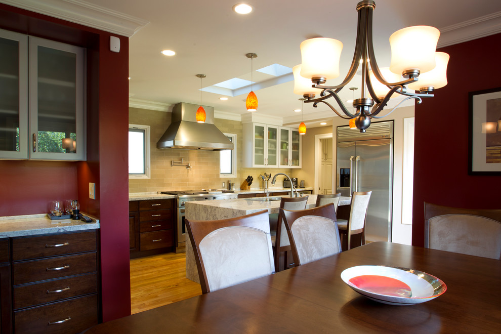 Cathedral Ceiling Lighting Ideas Kitchen Contemporary with None 