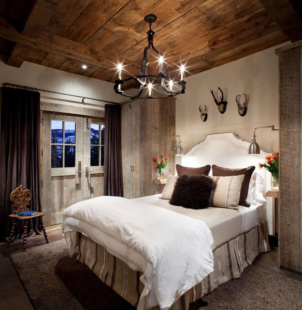 Ceiling Lights for Bedroom Bedroom Rustic with Antlers Area Rug Bed