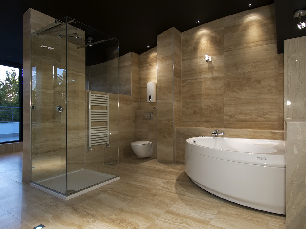 Ceiling Mounted Curtain Rods Spaces with Bath Tub Bathroom Bathroom