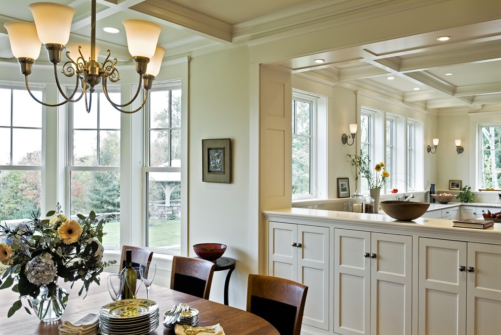 Ceiling Room Dividers Dining Room Traditional with Bay Window Ceiling Lighting