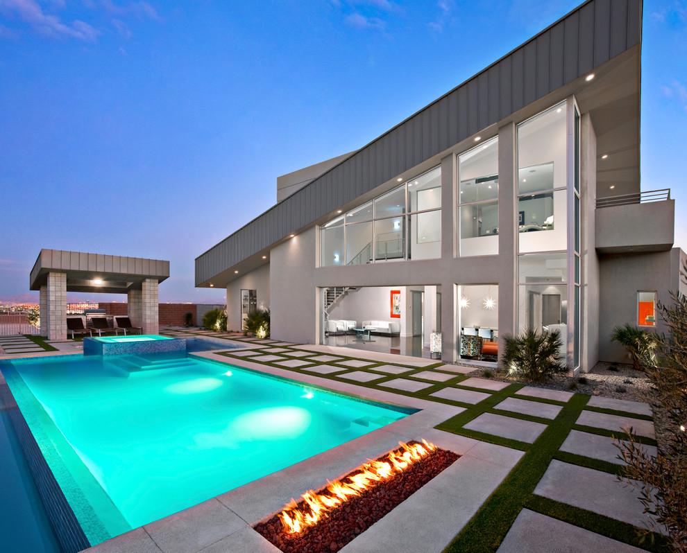 Cement Patio Ideas Exterior Contemporary with None 