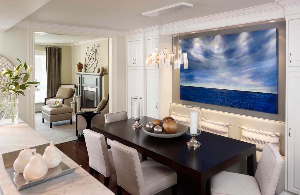 Centerpiece Ideas for Dining Room Table Dining Room Contemporary with Airy Banquette Blue Blue