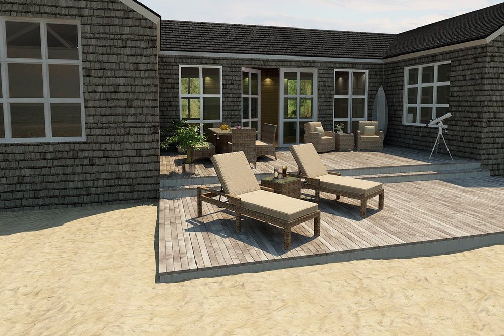 Chaise Lounge Sofa Patio Contemporary with 3 Piece Cypress Chaise