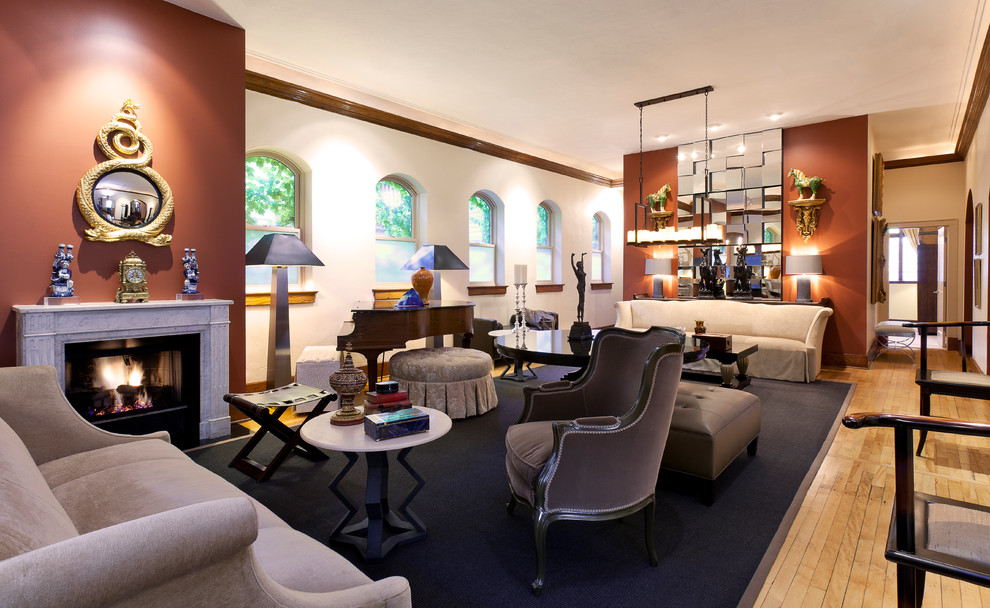 Chicago Interior Design Firms Living Room Contemporary with Anthony Michael Arched Window