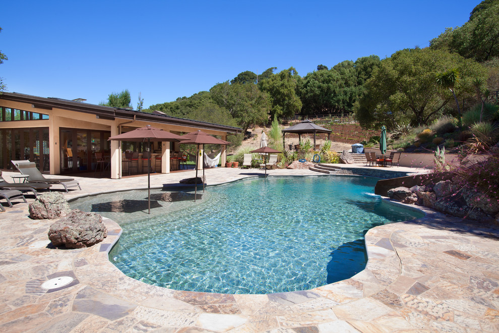 China Cabinet Display Pool Rustic with None 