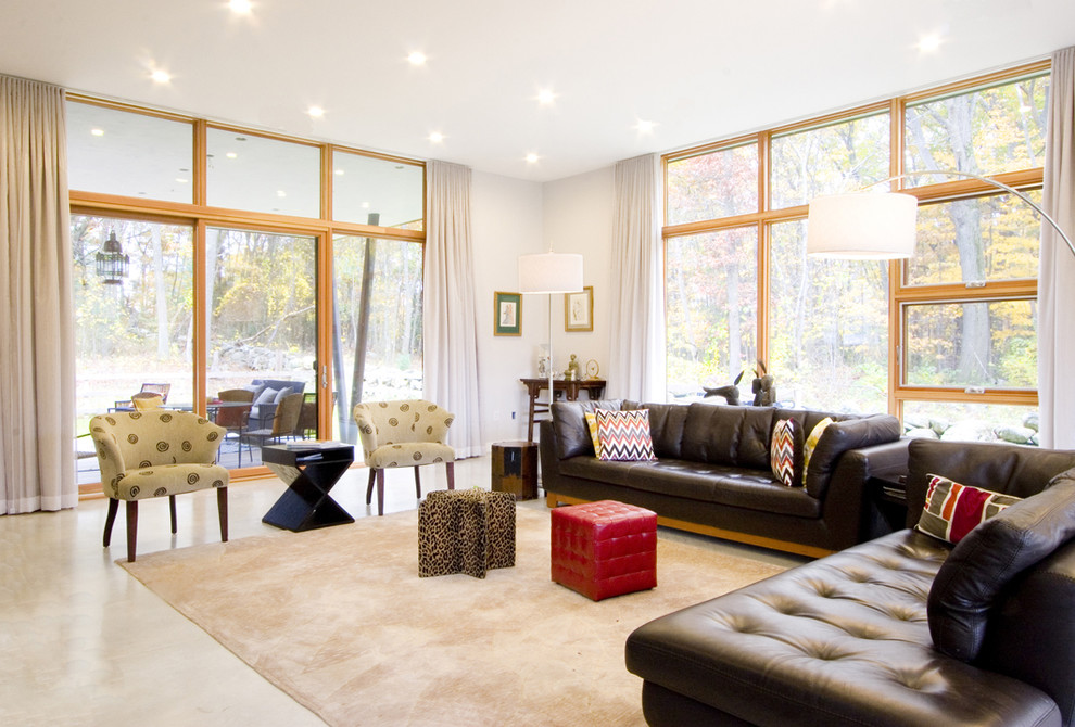 Chocolate Leather Sofa Living Room Modern with Brown Leather Sofa Ottoman