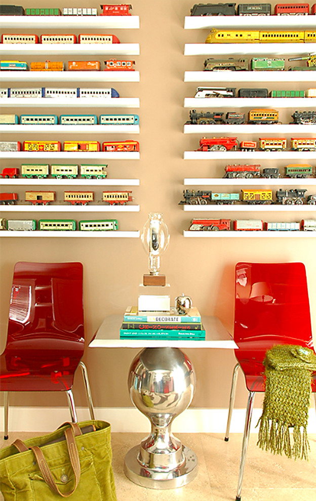 Chrome Table Bases Home Office Contemporary with Antique Caboose Chair Chrome